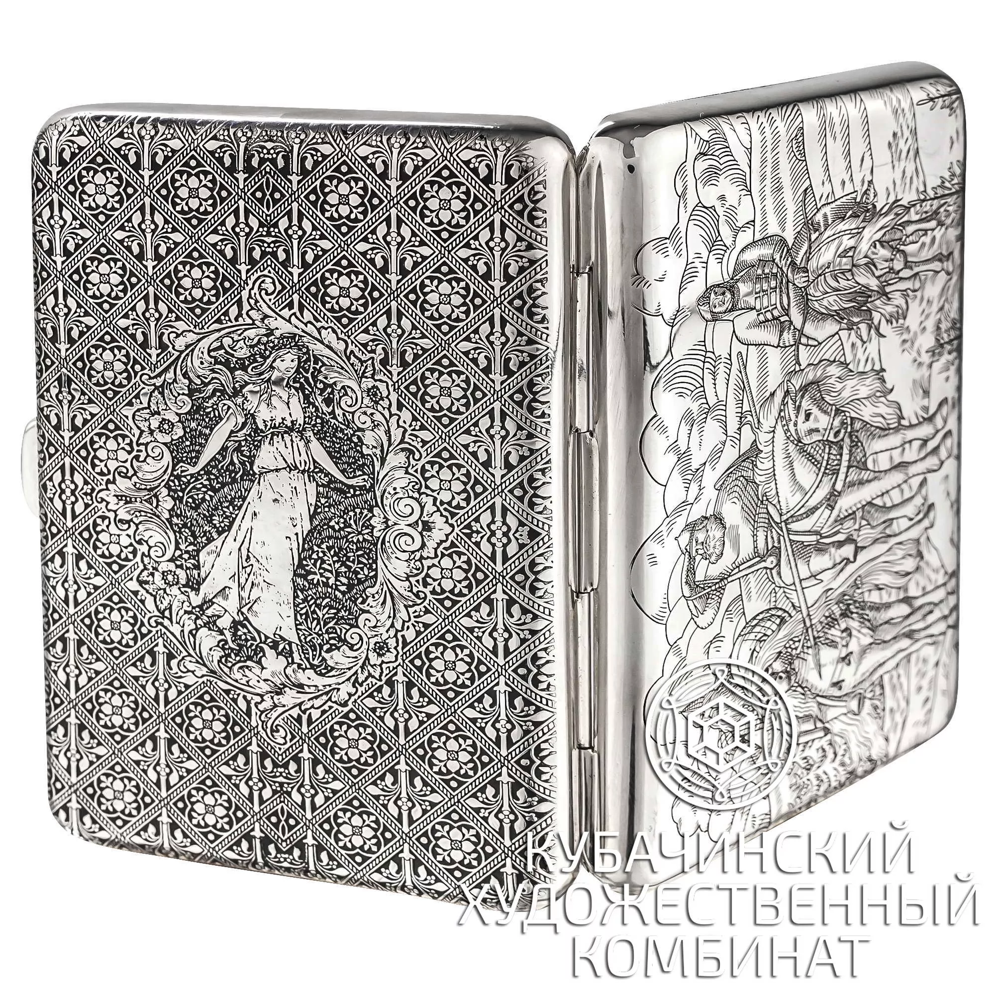Портсигар из серебра 