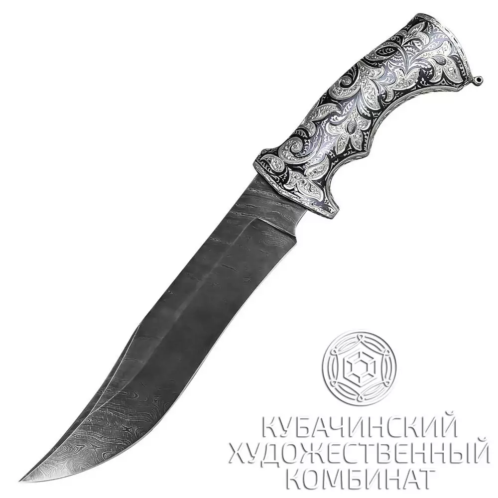 Нож серебряный