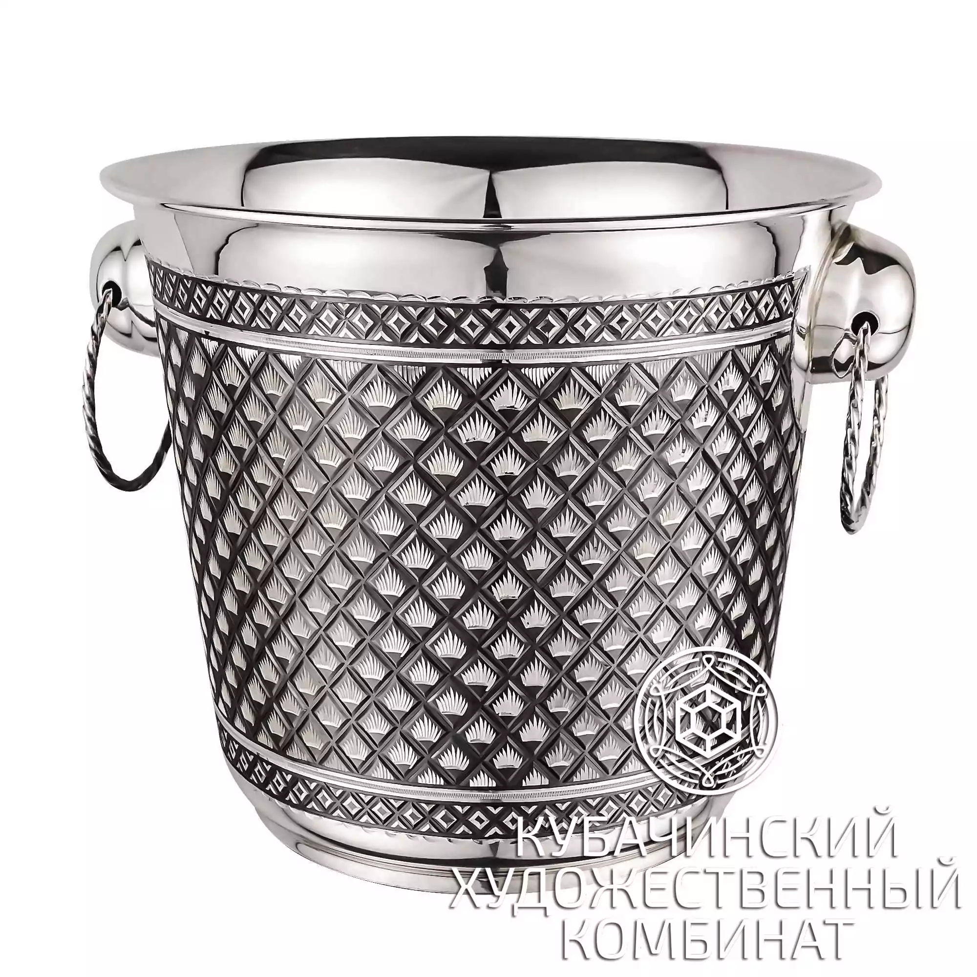 Ведро для шампанского  серебряное