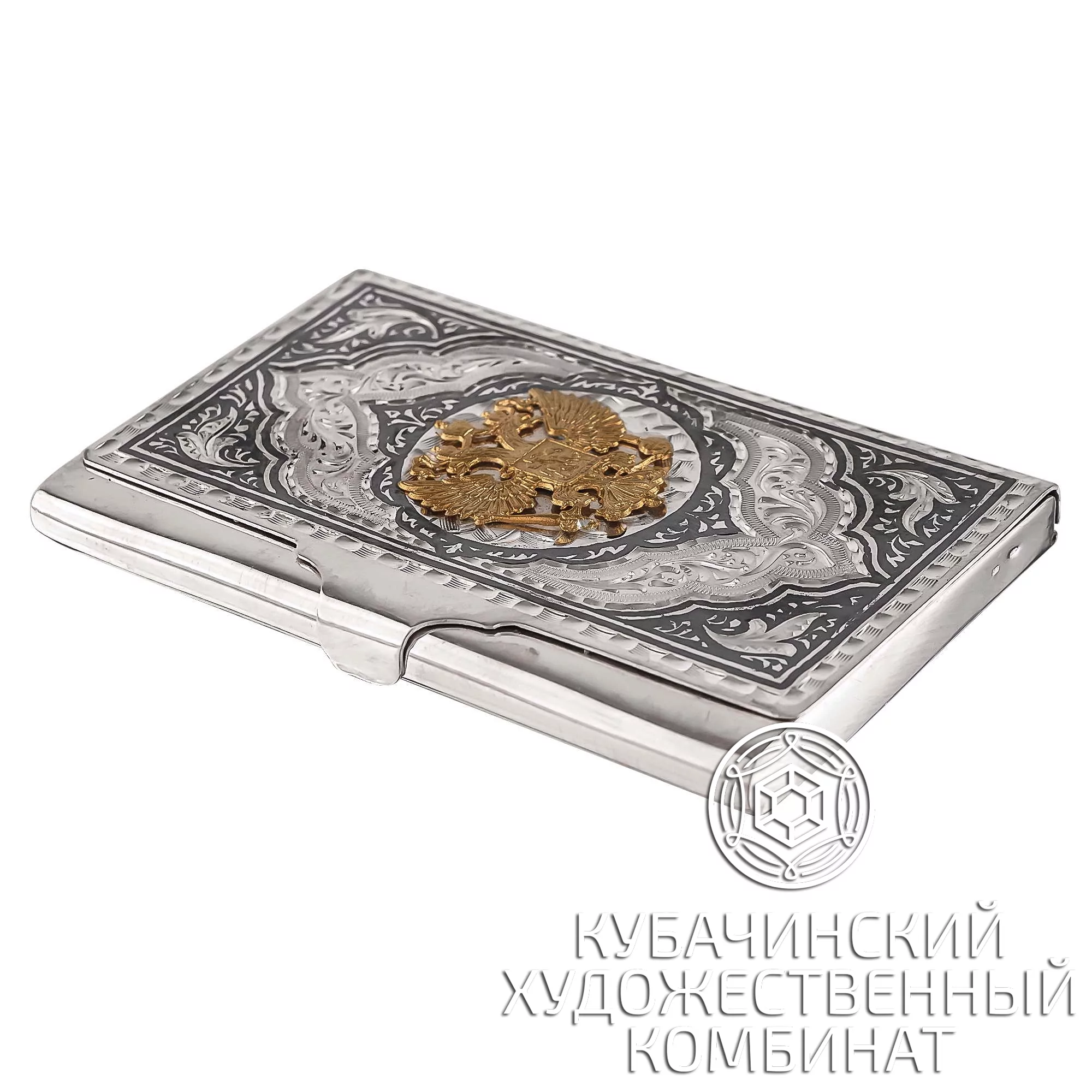 Визитница из серебра