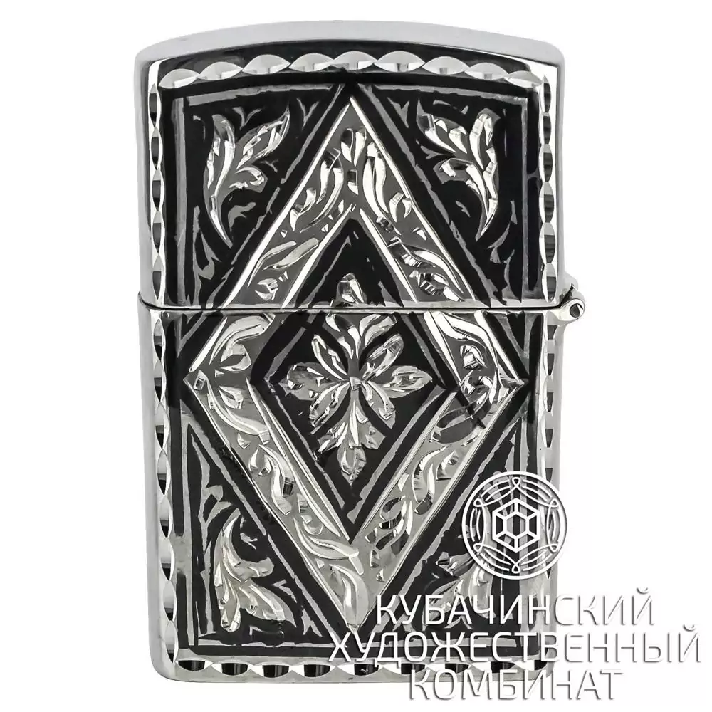 Зажигалка серебряная 