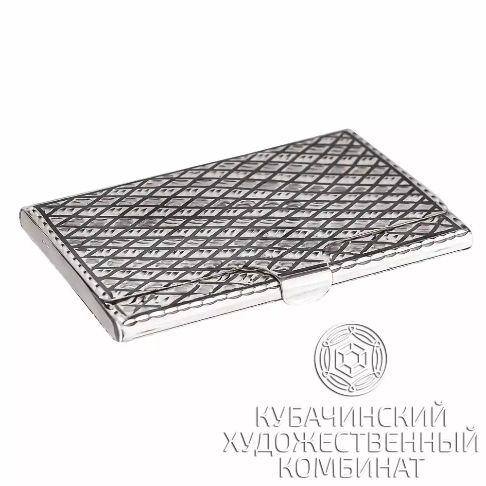 Визитница из серебра