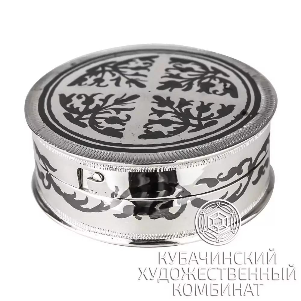 Таблетница серебряная