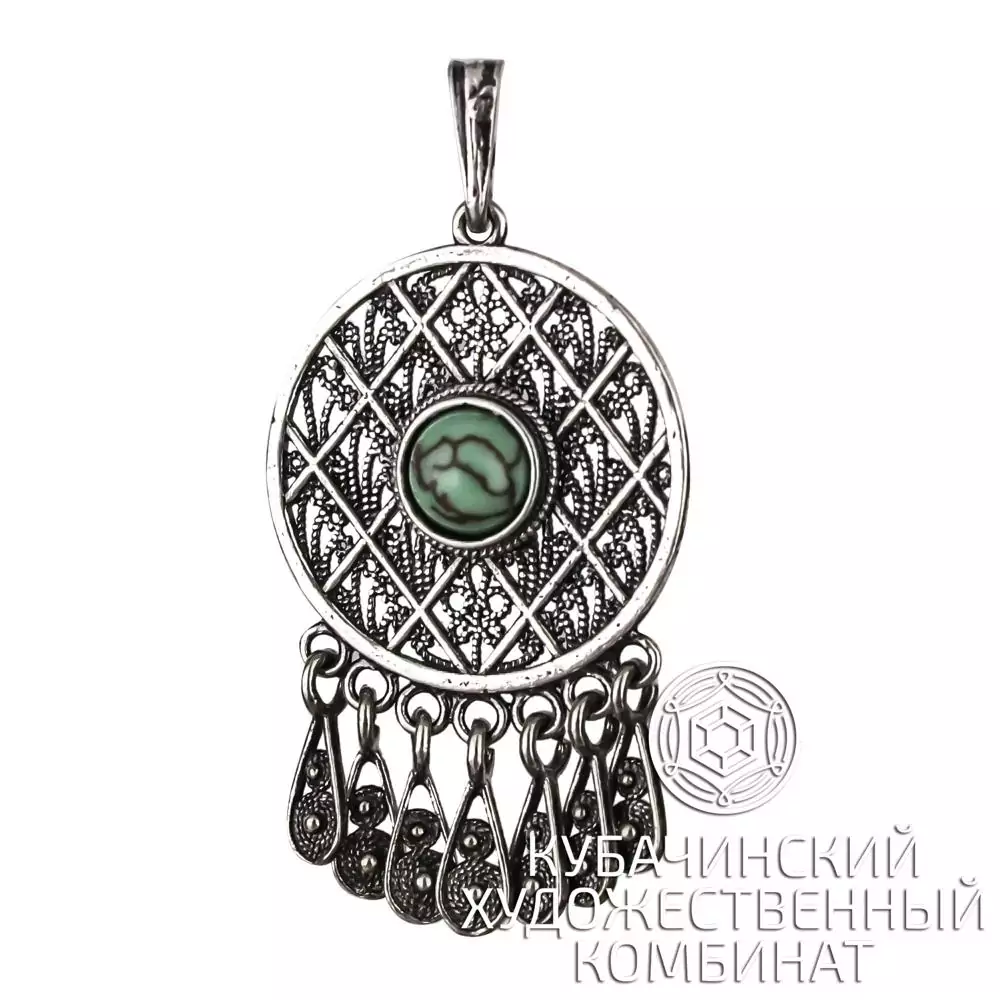Подвеска "Ловец снов" из серебра