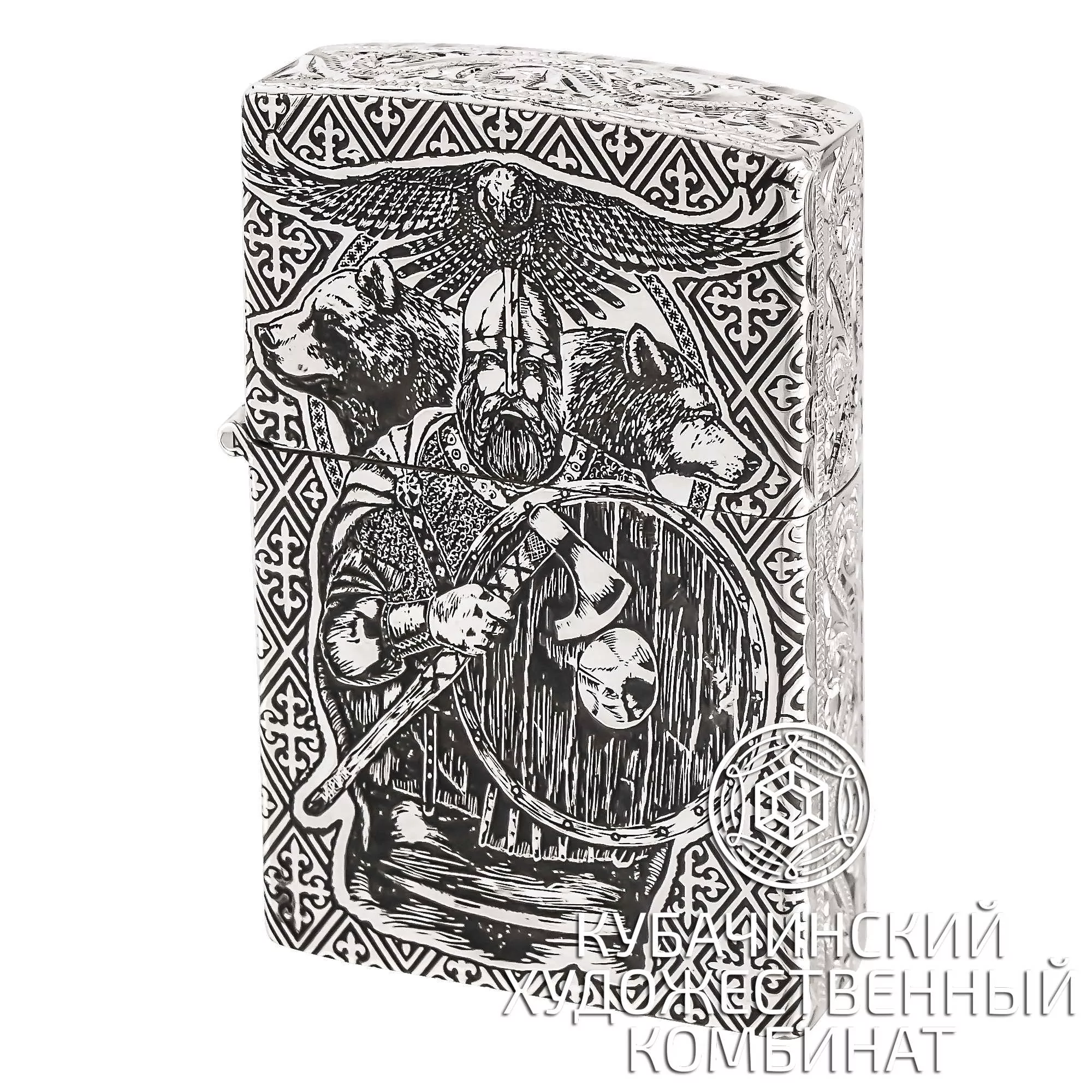 Зажигалка из серебра