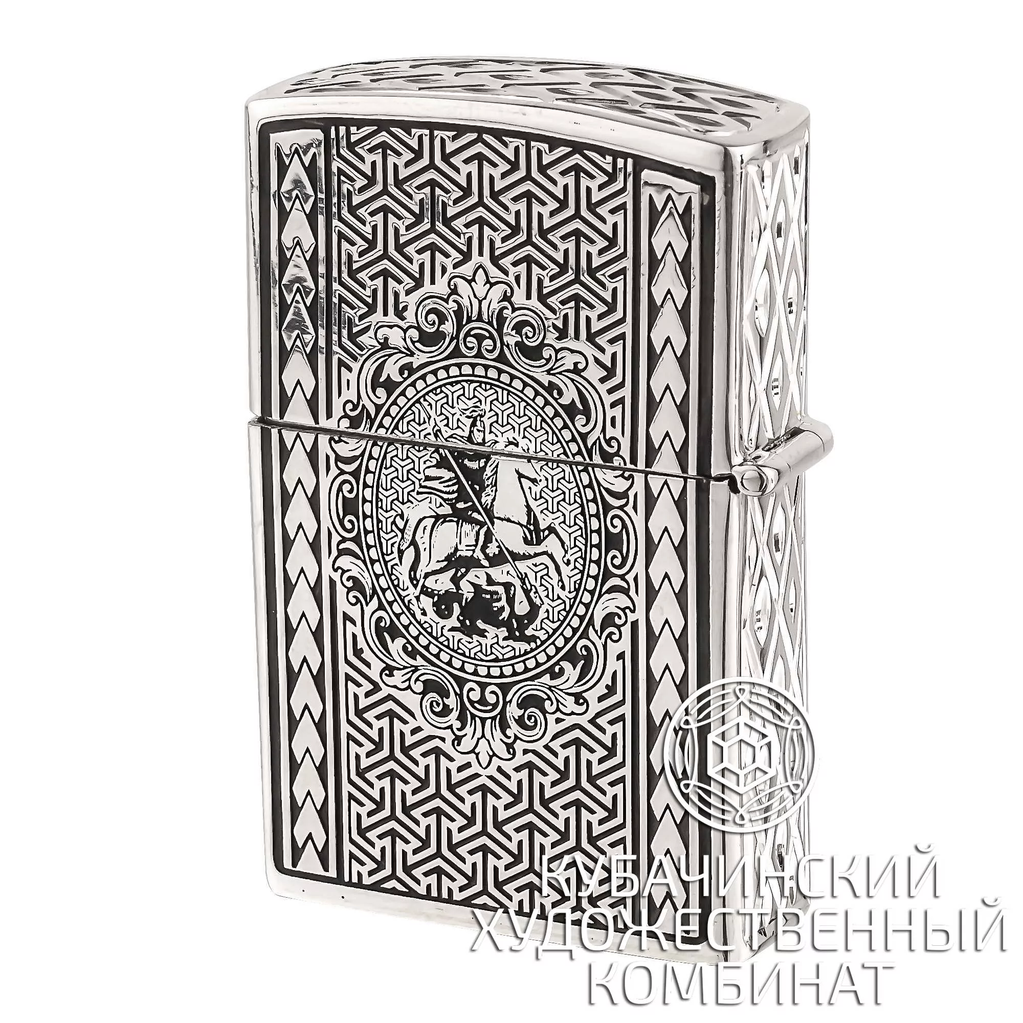 Зажигалка серебряная