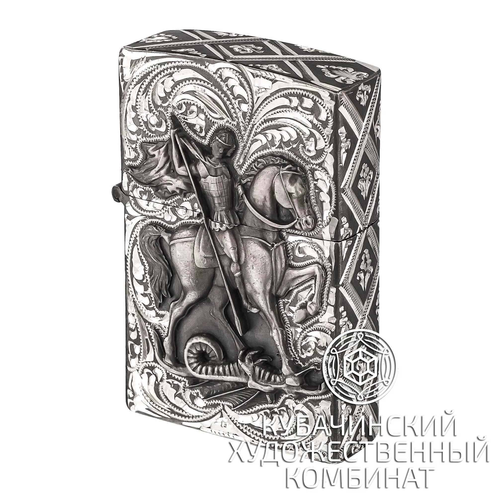Зажигалка серебряная