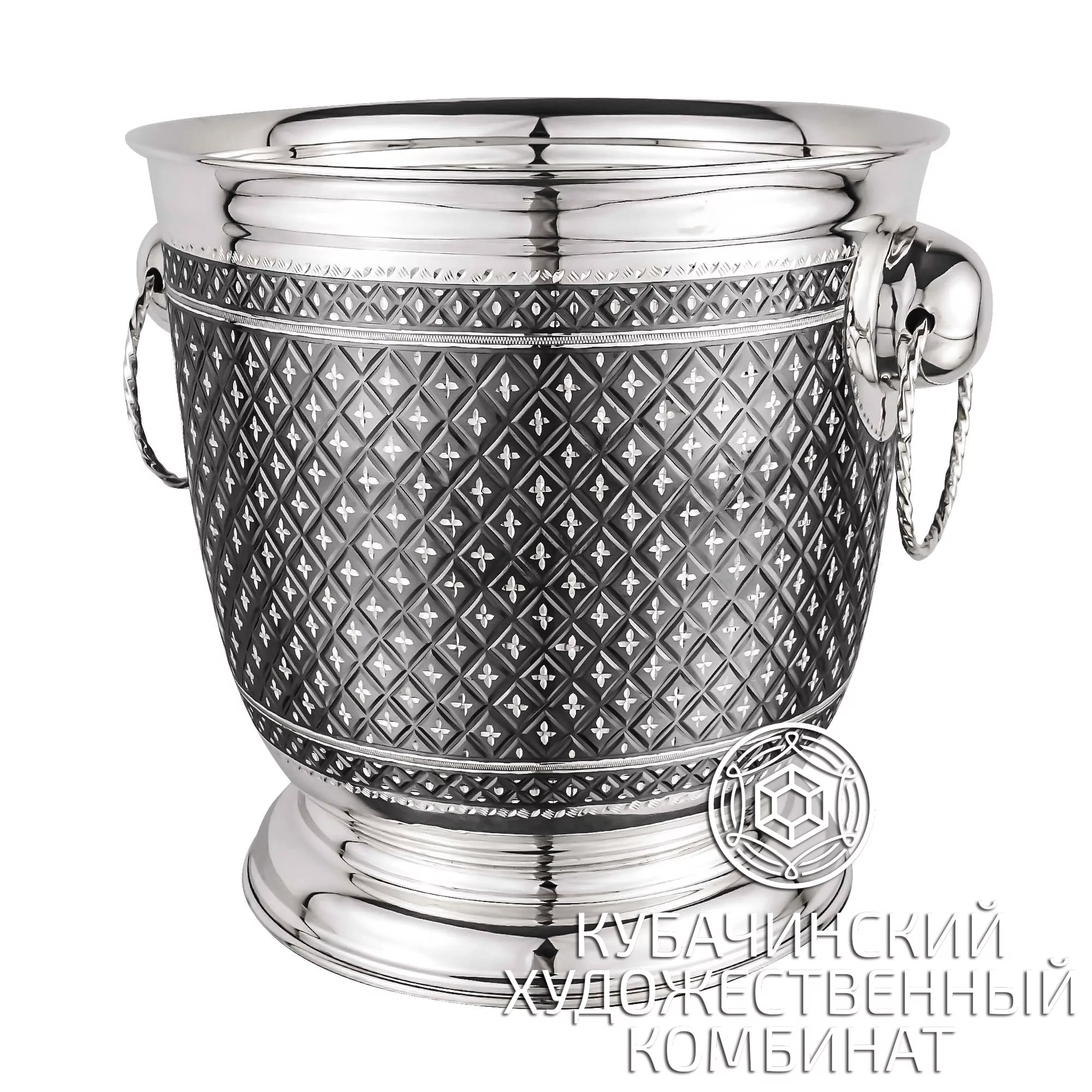 Ведро для шампанского из серебра