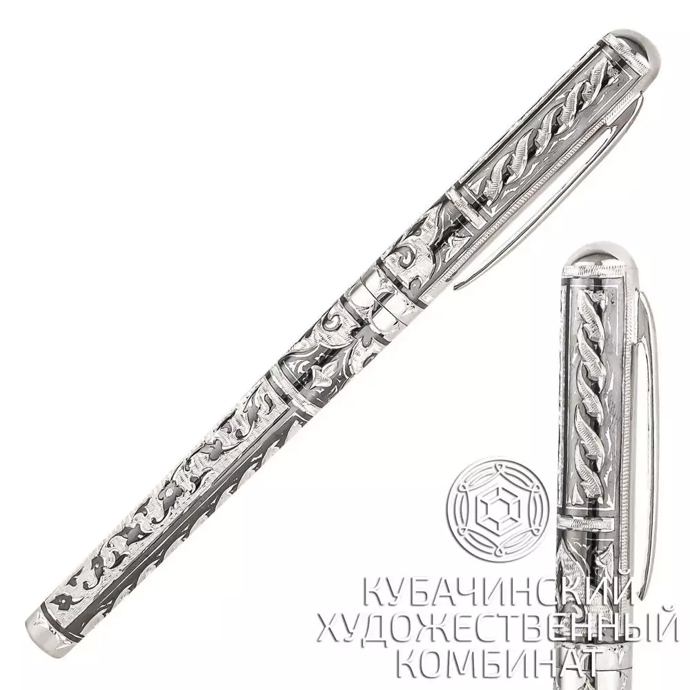 Ручка перо серебряная