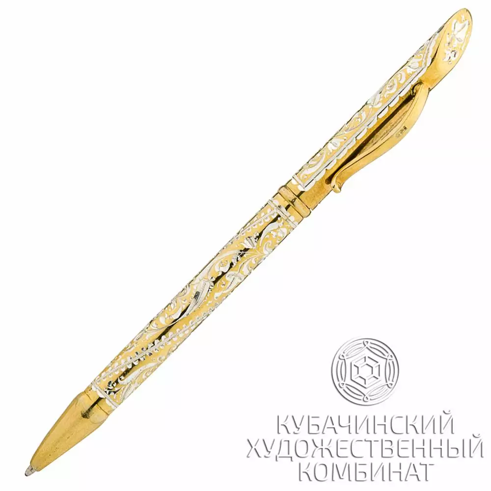 Ручка с позолотой Кубачинских мастеров