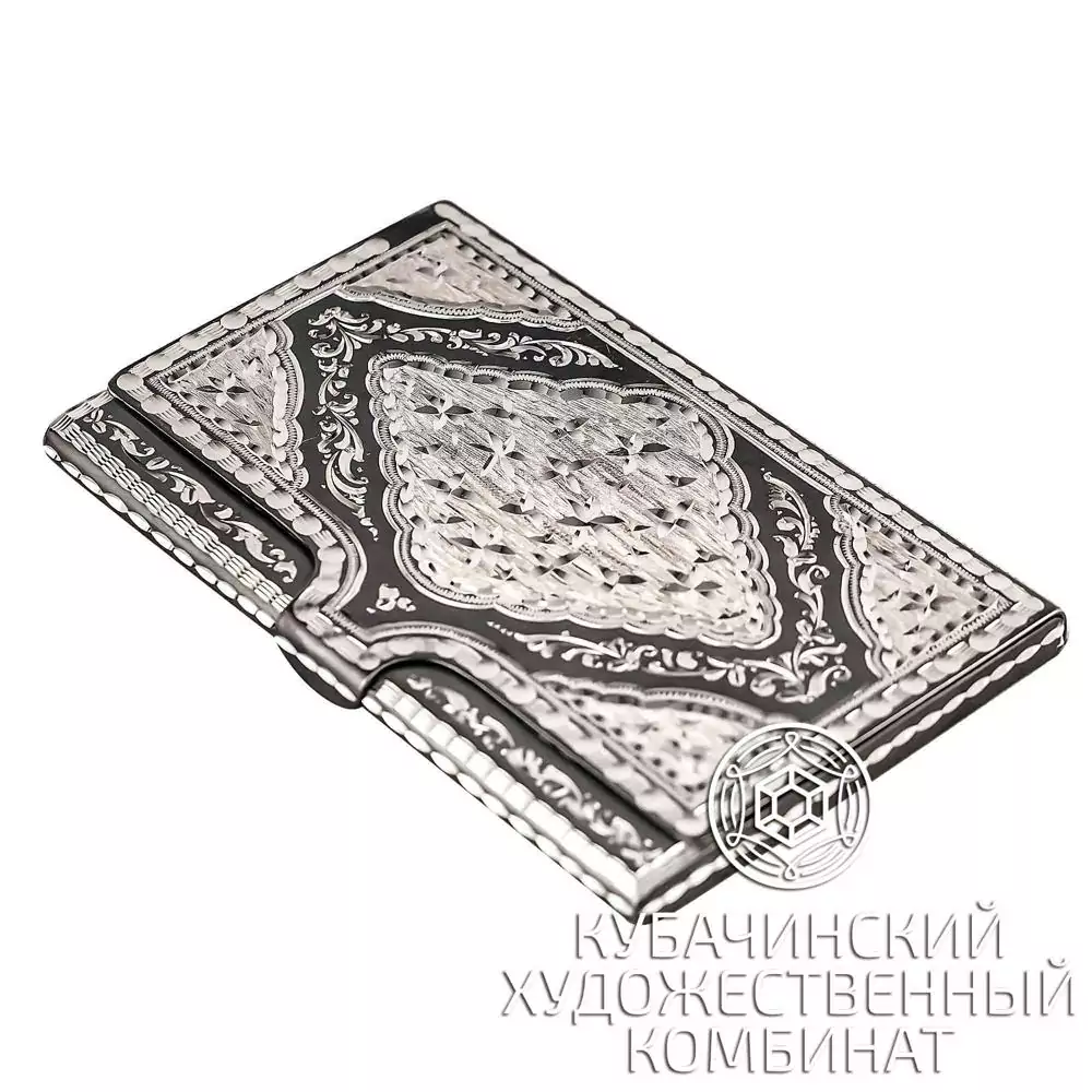 Визитница серебряная