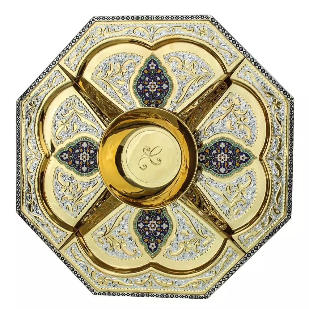 Менажница из серебра