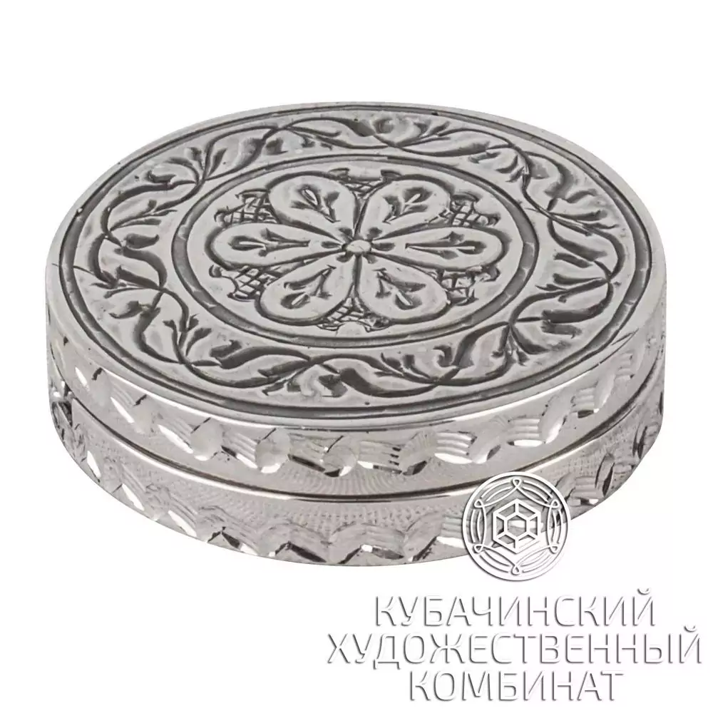 Таблетница серебряная