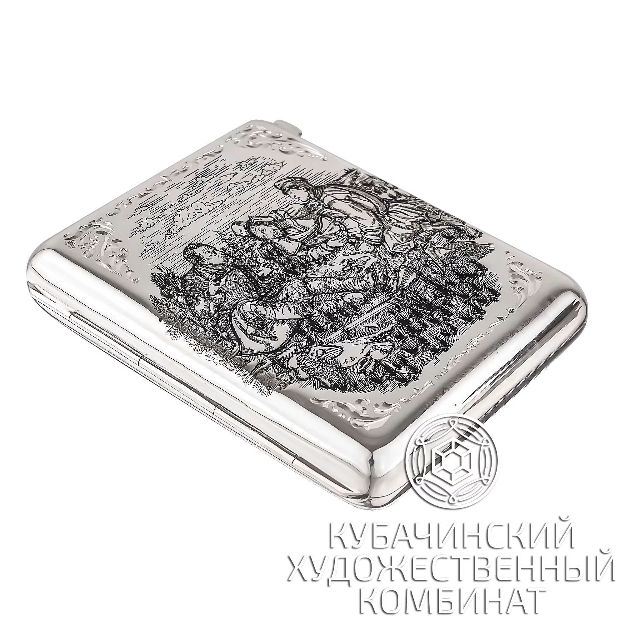 Портсигар из серебра