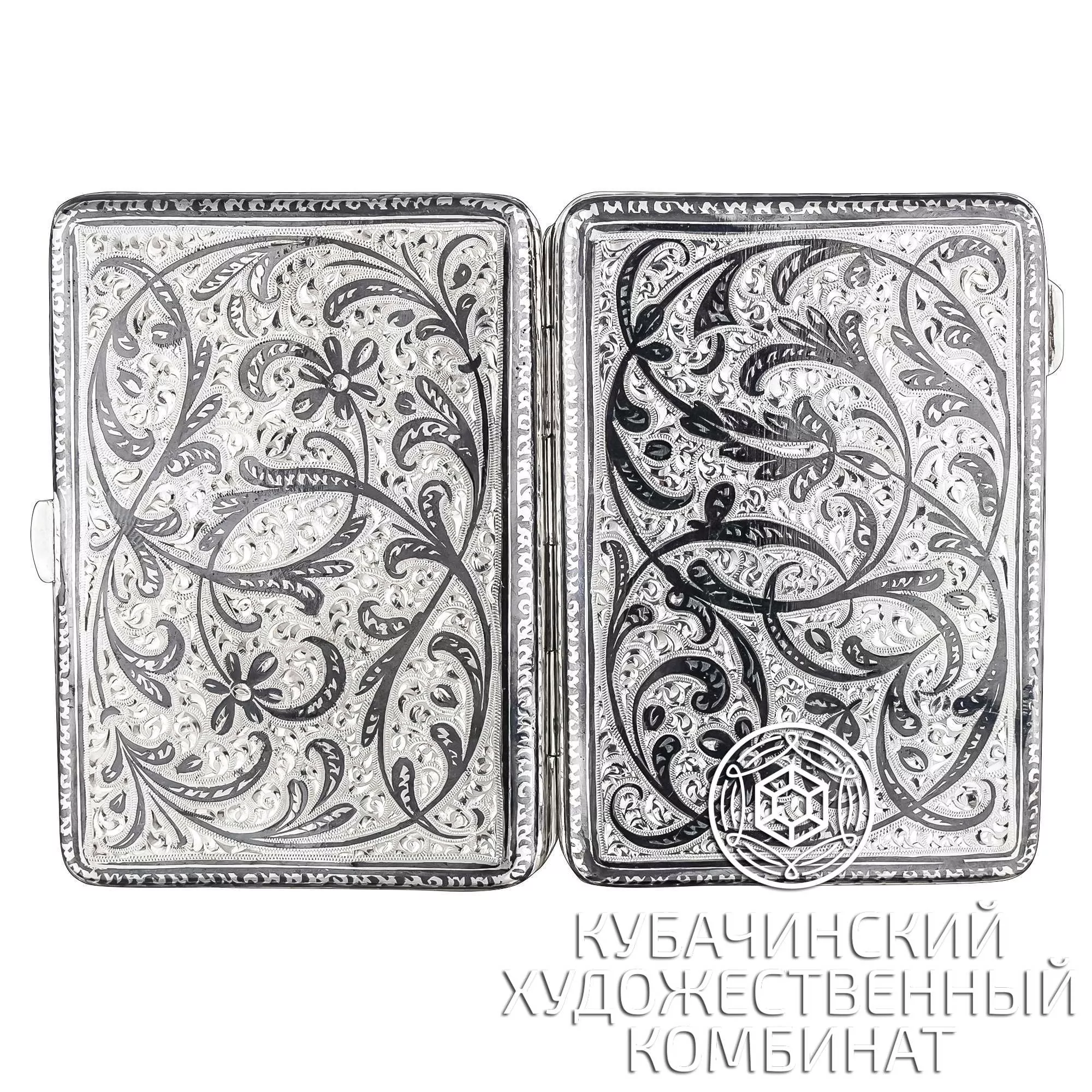 Портсигар серебряный