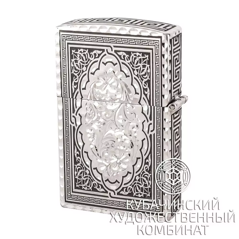 Зажигалка серебряная 