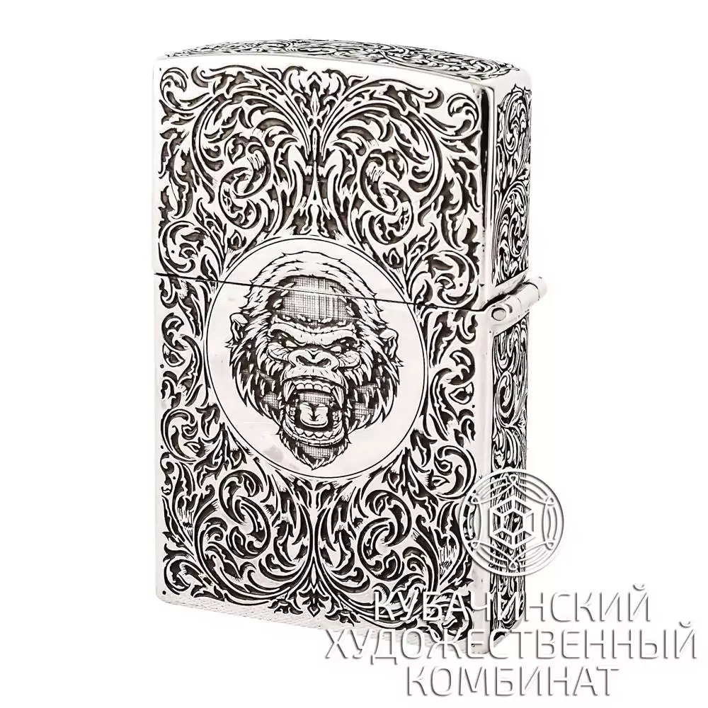 Зажигалка ручной работы из серебра