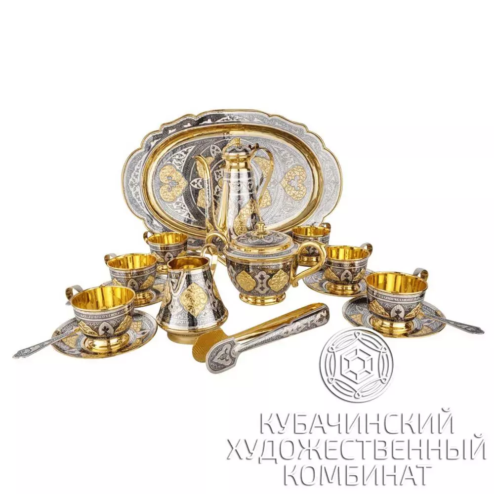 Кофейный набор из серебра