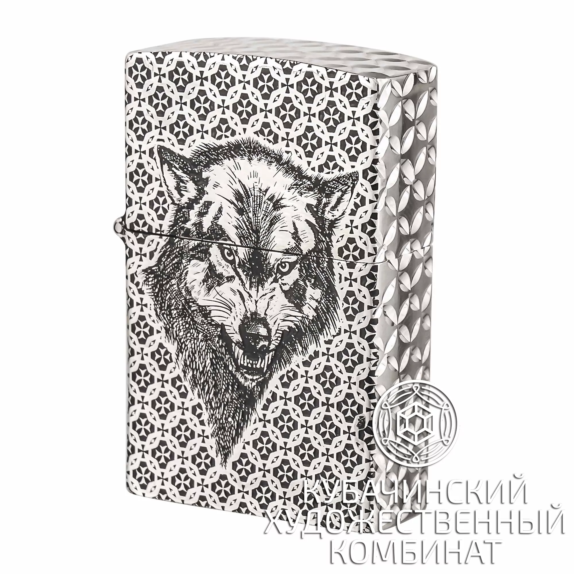 Зажигалка серебряная