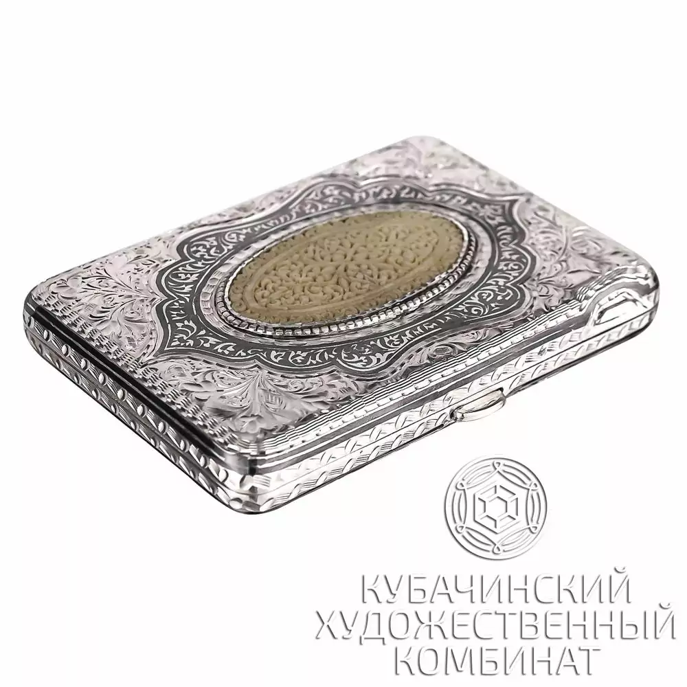 Портсигар ручной работы из серебра