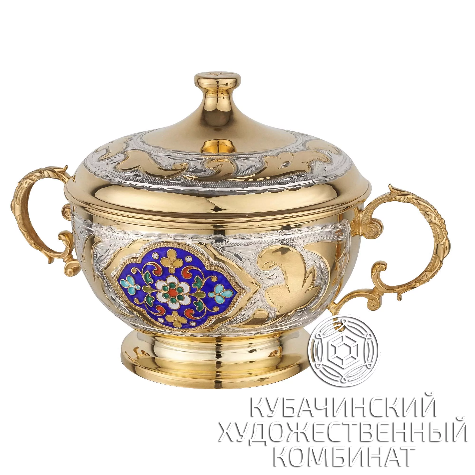 Сахарница из серебра на 290 мл
