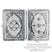 Портсигар серебряный