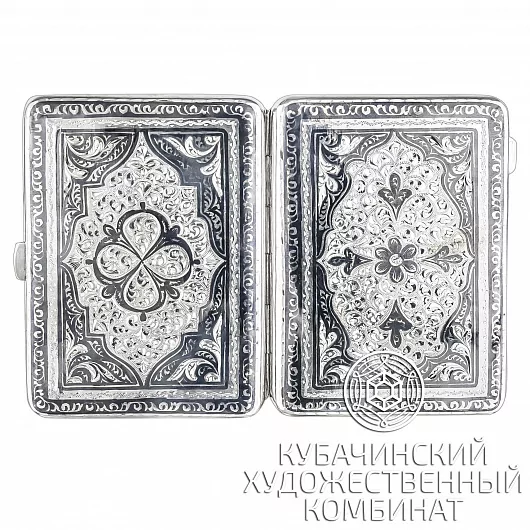 Портсигар серебряный