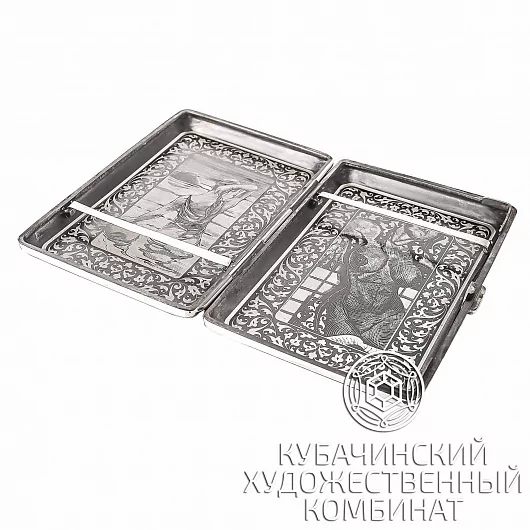 Портсигар из серебра