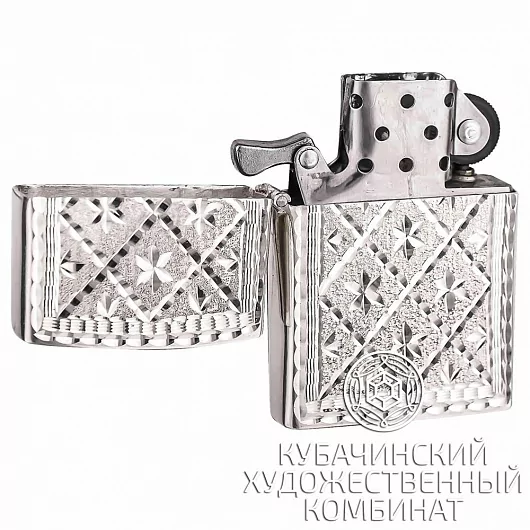 Зажигалка серебряная 