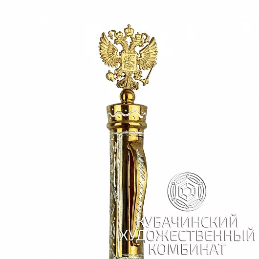 Ручка серебряная с гербом