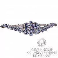 Пояс из серебра с эмалью