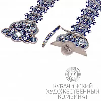 Пояс из серебра с эмалью
