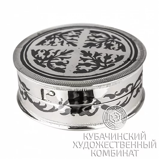 Таблетница серебряная