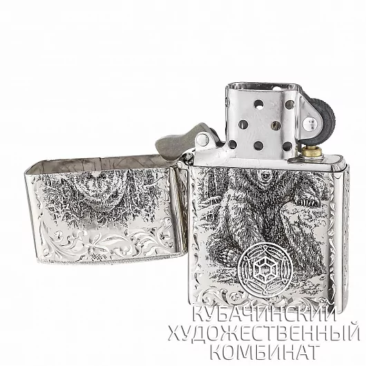 Зажигалка серебряная 