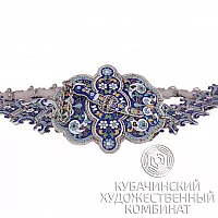 Пояс из серебра с эмалью