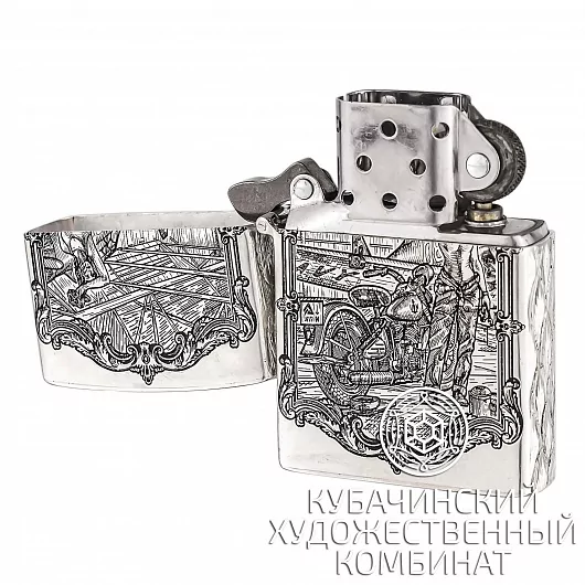 Зажигалка из серебра