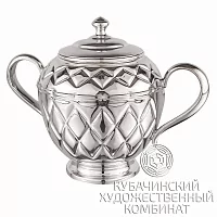 Сахарница из серебра 925 пробы на 550 мл 
