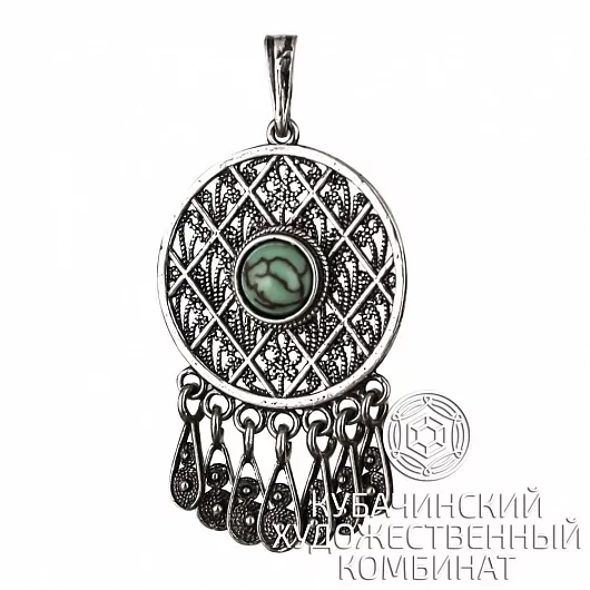 Подвеска "Ловец снов" из серебра