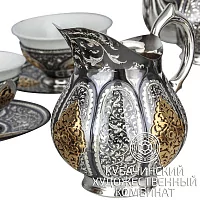 Чайный набор из серебра на 6 персон