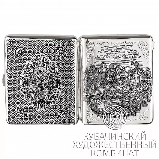 Портсигар из серебра