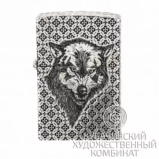 Зажигалка серебряная