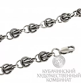 Цепочка из черненого серебра 