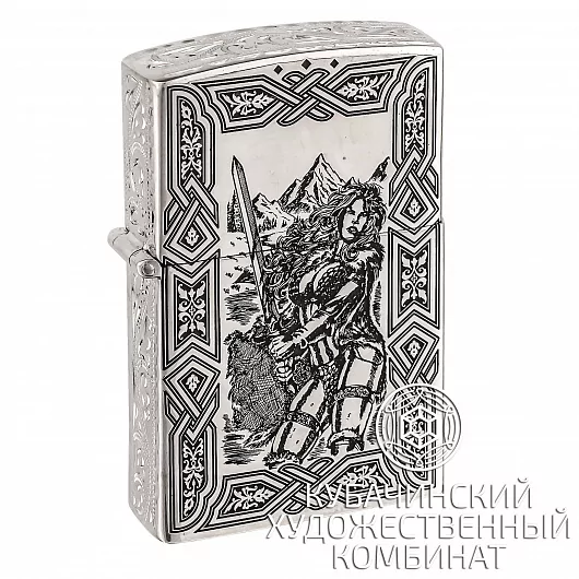 Зажигалка серебряная