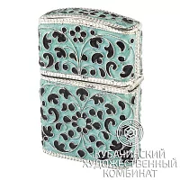 Зажигалка серебряная