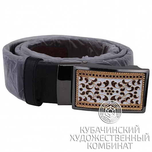 Пряжка с белой эмалью