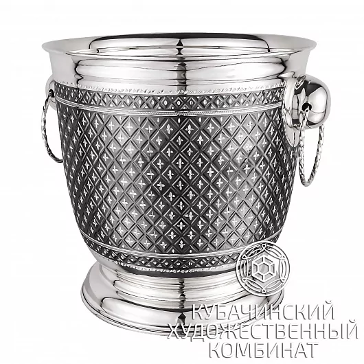 Ведро для шампанского из серебра