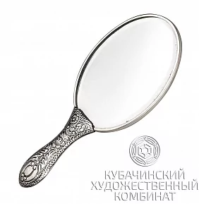 Зеркало "Ромашка" из серебра 925 пробы