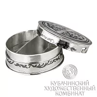 Таблетница серебряная