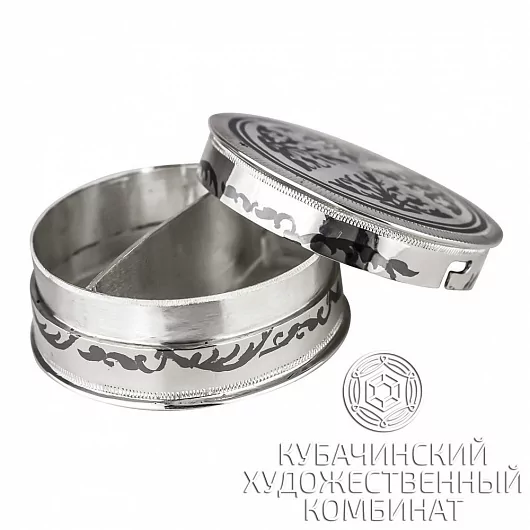Таблетница серебряная