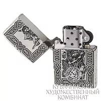 Зажигалка серебряная
